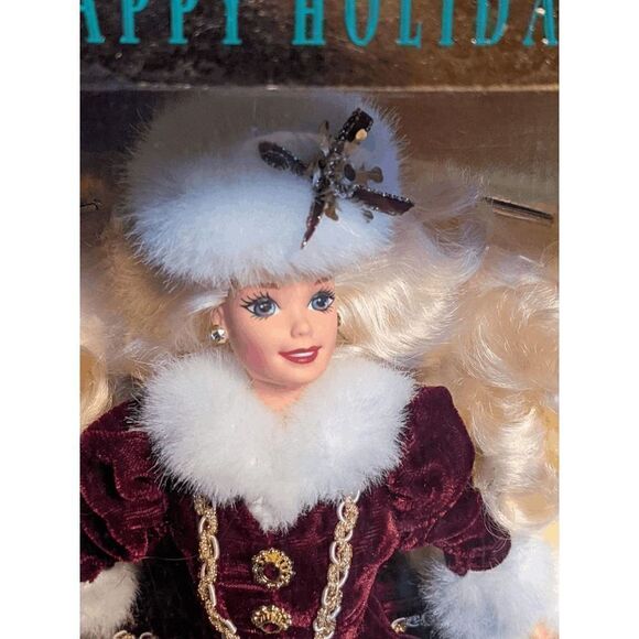 NWT 1996 Holiday Barbie Special Edition Happy Holidays Barbie Doll NRFB - Picture 1 of 7